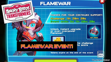 Angry Birds Transformers: Flamewar event!