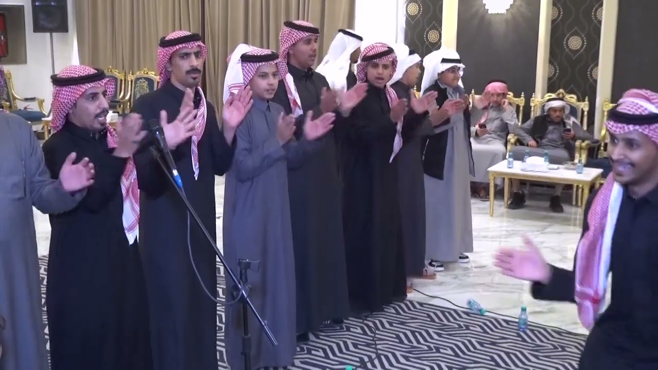 سالم بن سحمان و عبدالله المرشدي الأشقر حفل زواج الشاب إبراهيم مطلق عميش العتيبي  22/6/1445  عنيزة