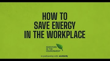 Top tips for energy saving in the workplace