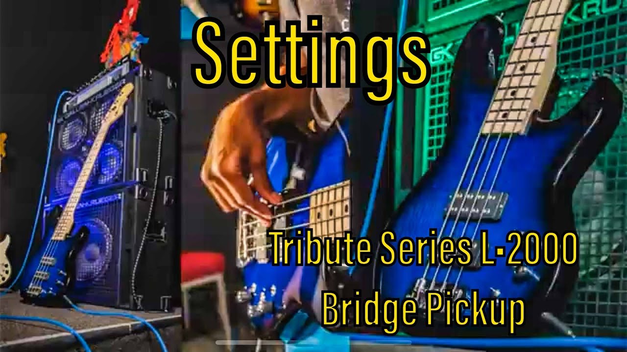 Settings: Tribute Series L•2000 Bass-Bridge Pickup - YouTube