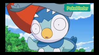 Piplup takes revenge from Gible for all draco meteor's