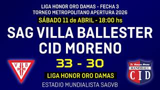 BAL - CID | AP2026 - Fecha 3 | LHD | #ballester #balonmano #handball