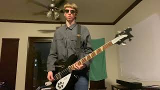 Oasis- Wonderwall live at Maine Road- Bass Cover (HD)- Rickenbacker 4005