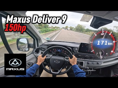 2022 Maxus Deliver 9 - 2.0 Turbo Diesel (150 hp) | POV Autobahn Test Drive in Germany
