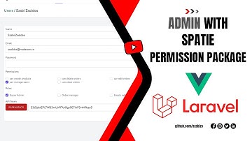 Laravel - Admin panel with Spatie Permission package - Episode 9