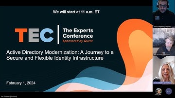 TEC - Active Directory Modernization - A Journey to a Secure and Flexible Identity Infrastructure