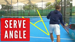 The BEST ANGLE for your padel serve!