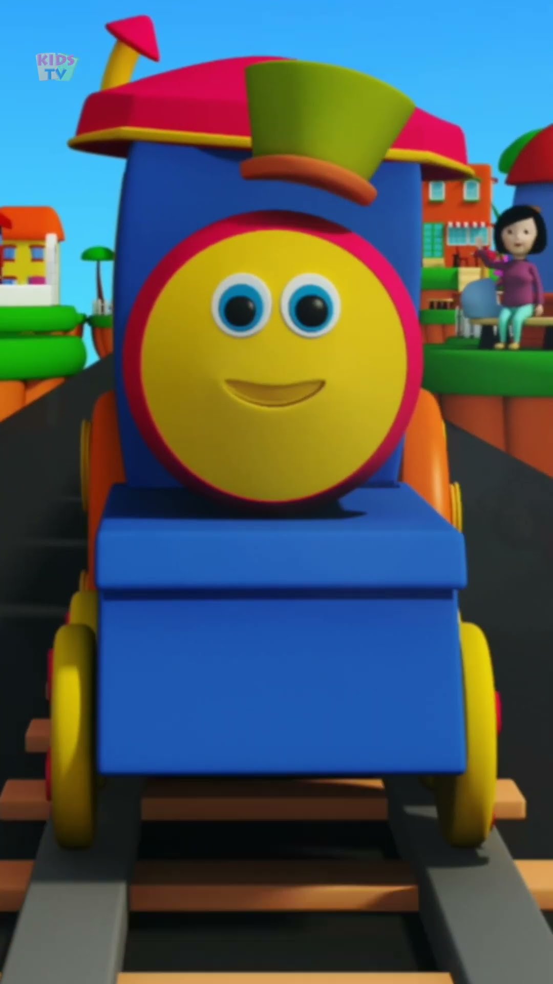 Wheels On The Train #babysong #kidsmusic #trending #shorts #viral #cartoon #ytshorts