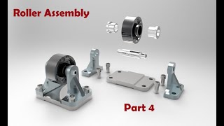 Mastercam X5 || 3D model Assembly || Roller, Part 4 (Bush, shaft, bolt)