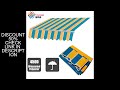 Retractable Awning Striped Outdoor awning folding arm awning high light fastness window balcony gard