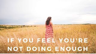 If you find yourself comparing your life with someone else's and
beating up over the idea that should be doing more - watch this video!
hope thi...