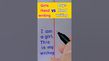Girl vs Boys Handwriting ❤️🥀 #shorts #youtubeshorts #girlvsboys #theboys #thegirls