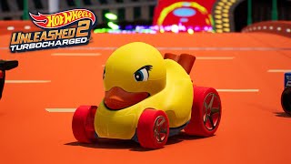 HOT WHEELS UNLEASHED™ 2 - Duck N’ Roll Race in roof to roof