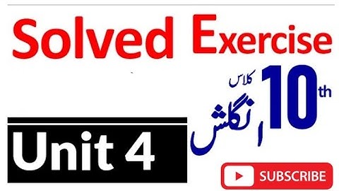 EXERCISE QUESTIONS, CHAPTER 4, FIRST AID, CLASS 10 ENGLISH