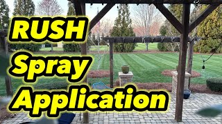 RUSH Liquid Spray Application Trying To BEAT the RAIN by GCI Turf  7,149 views 2 months ago 22 minutes