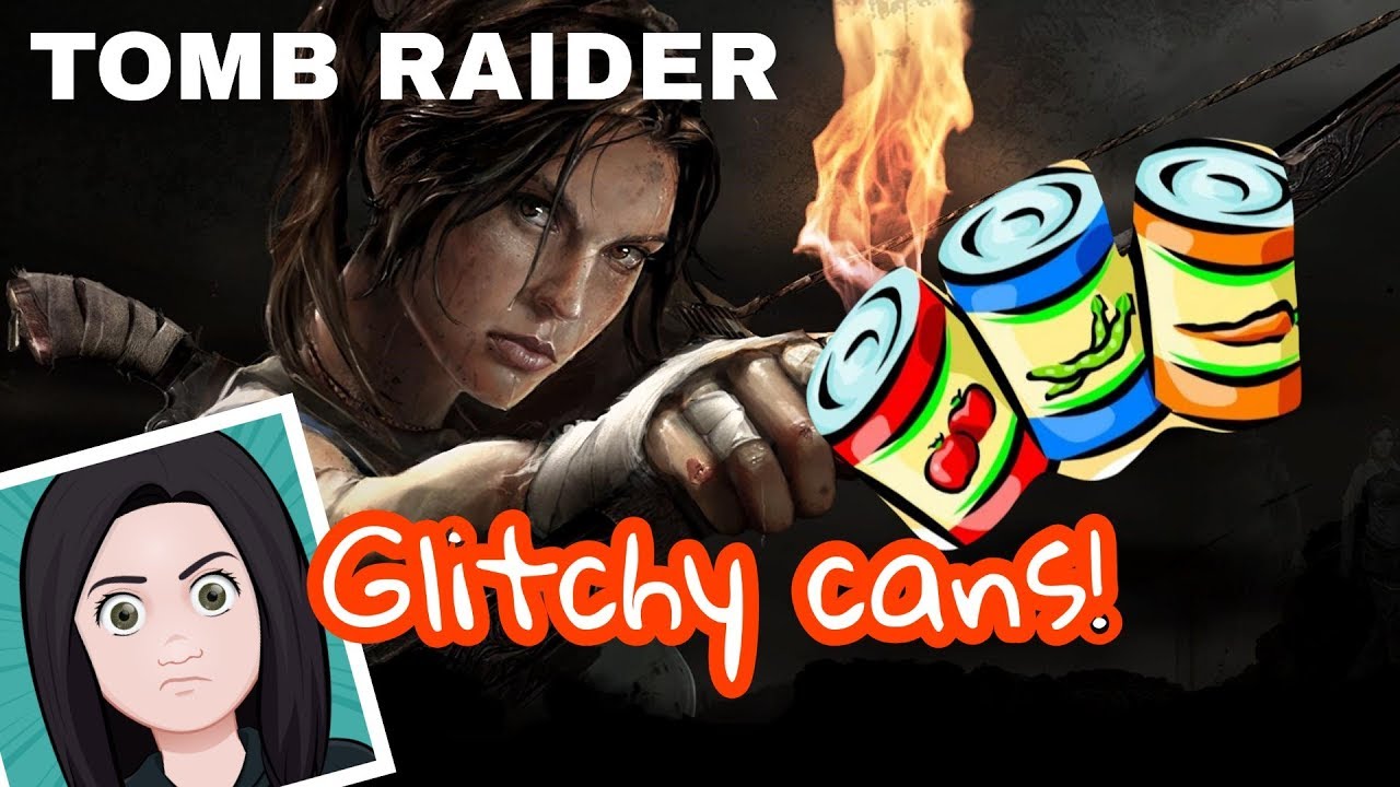 Lara Croft: Can stuck in glitchy woodpile!