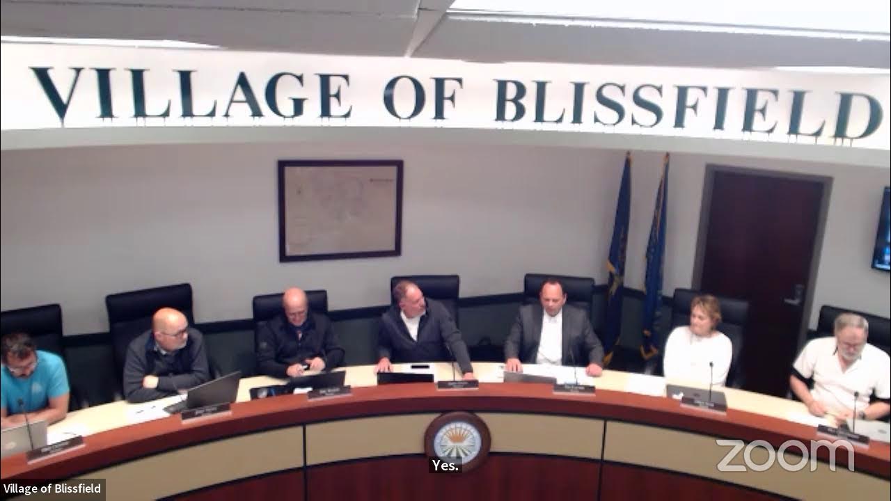 Village of Blissfield's Personal Meeting Room YouTube