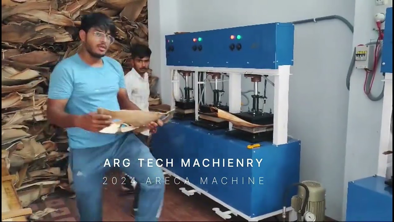 Areca leaf plate making machine