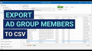 Export Active Directory group members to CSV