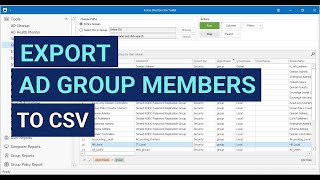 Export Active Directory group members to CSV
