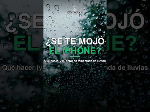 ¿Se te mojó el iPhone? En temporada de lluvias pasa seguido. Haz esto