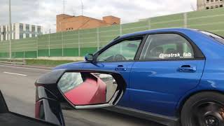 Subaru Impreza WRX vs Lamborghini Huracan Performante Resimi