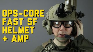 OPS CORE Fast SF Helmet and AMP Headset Combo