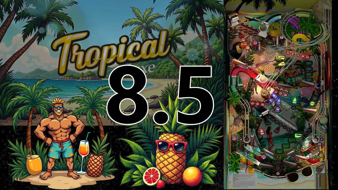 Рождественский пинбол Чарли Брауна, «Вихрь», «Тропический делюкс», 1941 год, в аркадном зале «Рет...