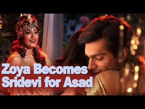 Qubool Hai - Zoya Becomes Sridevi for Asad