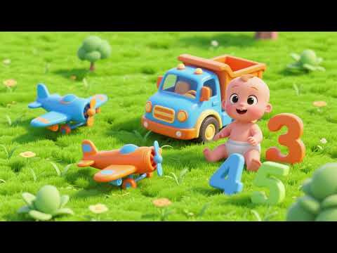 Count the Toy Planes with Baby Truck 🚚✈️ | Numbers & Counting Song for Kids
