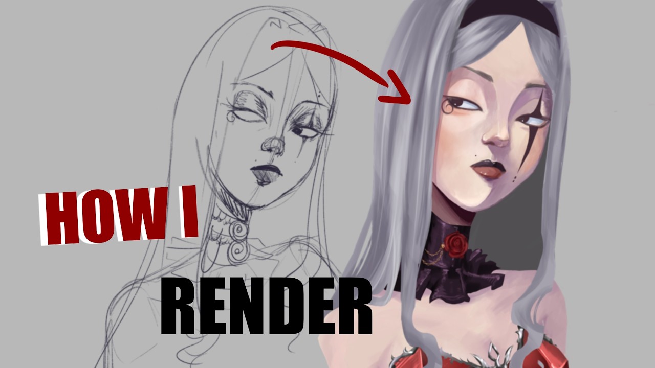 HOW I RENDER | Digital Art Tutorial - YouTube