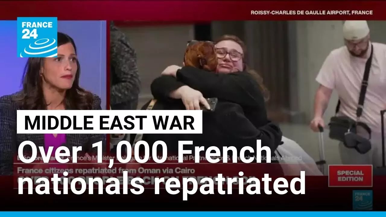 Over 1,000 French nationals repatriated from Gulf since start of war • FRANCE 24 English