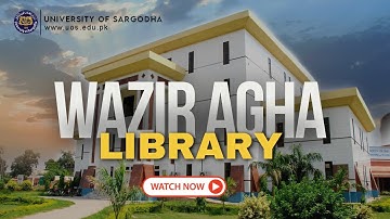 A documentary on Wazir Agha Library, UOS
