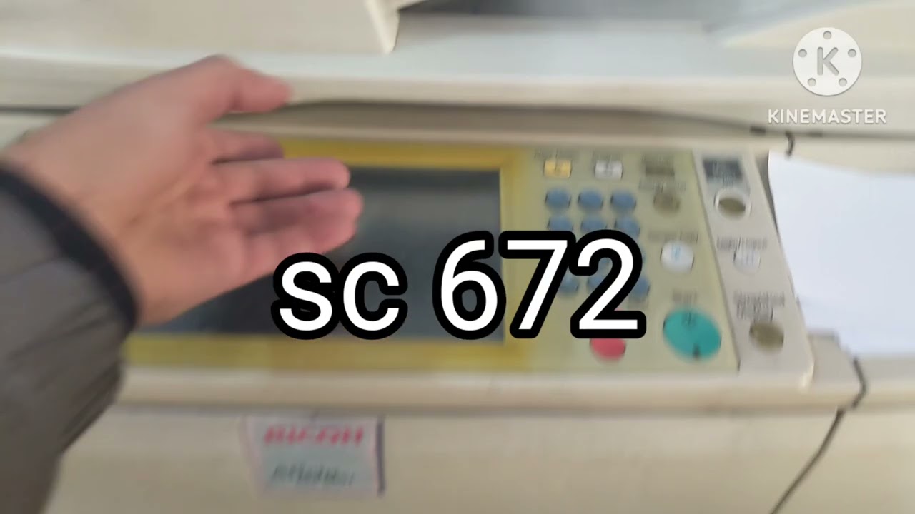 Ricoh mp 8001 mp 7001 mp 6001| error code sc 672 - YouTube