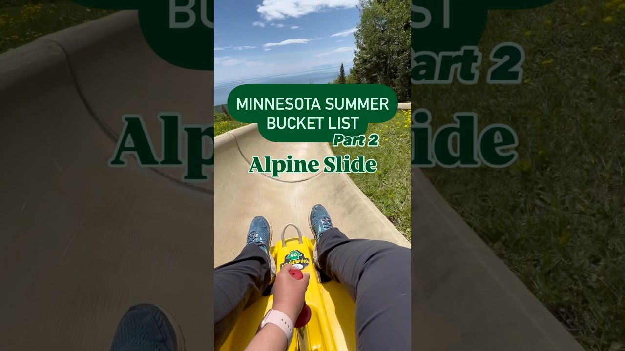 Alpine Slide at Lutsen Mountains in Lutsen, MN. 