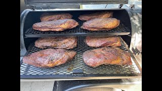 11 Brisket Cook on the Lone Star Grillz 24 x 84 Trailer Pit   4K