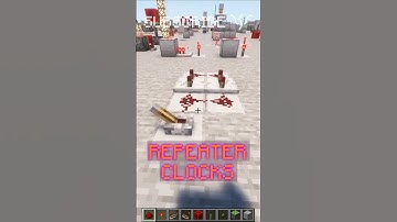 How to make some SIMPLE REDSTONE CLOCKS! | Redstone with PsiVolt #minecraft #redstone