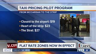 Flat rate zones in effect for airport