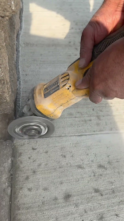 Concrete Cutting with a grinder #concrete #construction #concreteworks #concreteequipment #work