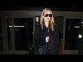 Super Hot Rosie Huntington Whiteley Lands At LAX Sporting All Black