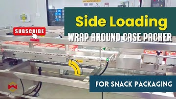 WIN-WIN PACK Side-Loading Wrap-Around Case Packer with Palletizer for Snack Boxes #casepacker