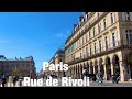 Paris city   rue de rivoli    paris france 4k