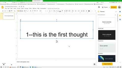 Google Slides accessibility for creation by sighted people. Choose an order of text boxes.