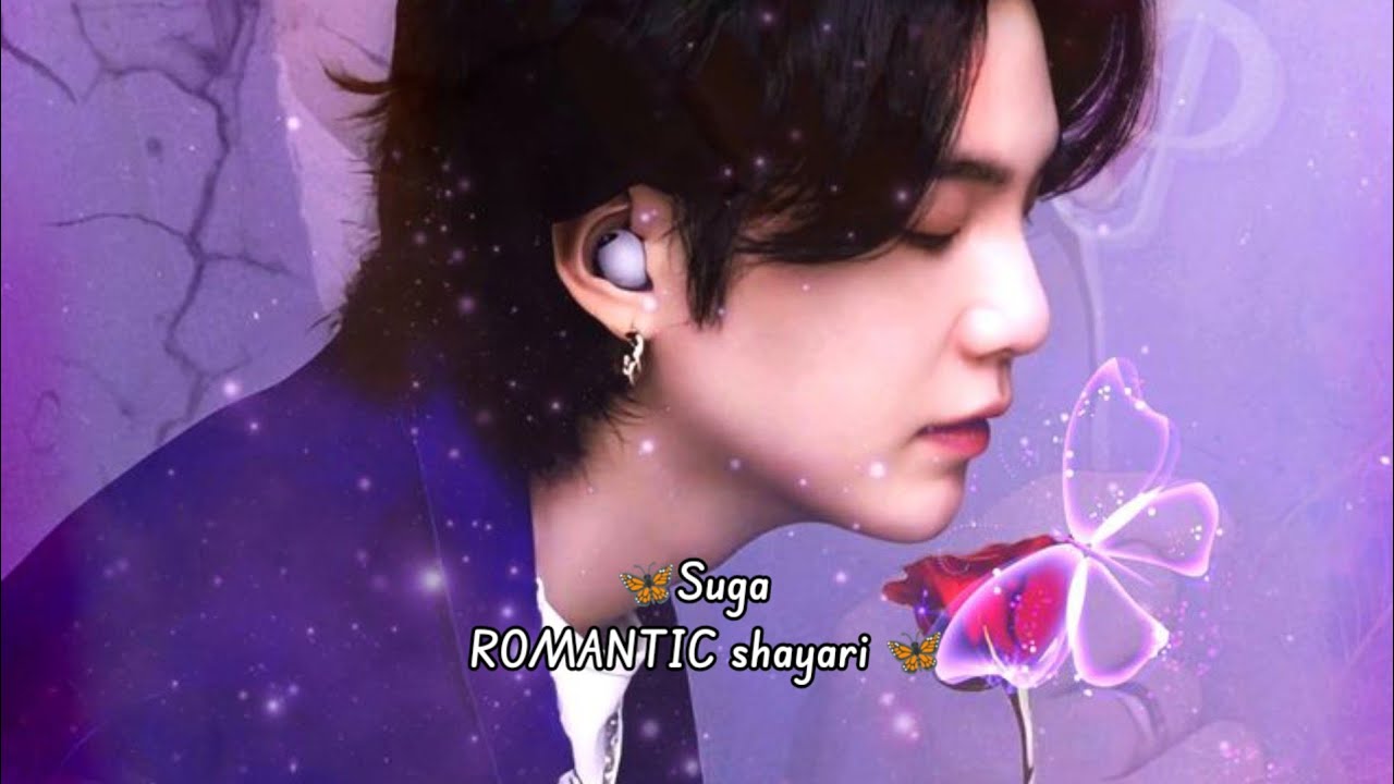 BTS suga Tik tok ROMANTIC SHAYARI ! HINDI SHAYARI 🙈💜#suga