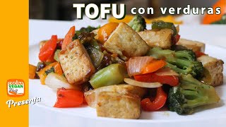 Tofu con verduras  Cocina Vegan Fácil