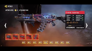 Call of duty mobile The AS VAL Double Edge Theme Song Mythic level 4-6