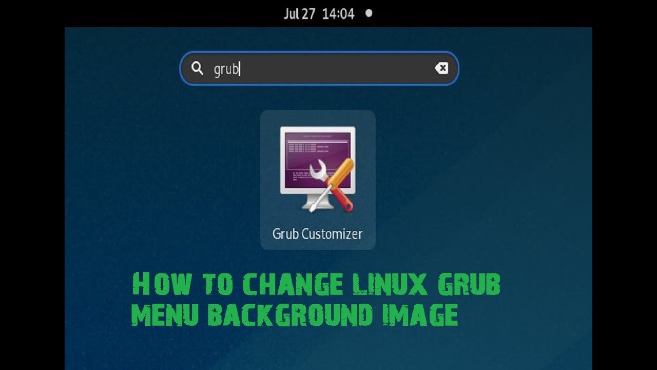 How to change Linux Grub Menu Background image -Tamil|Rtechtamil