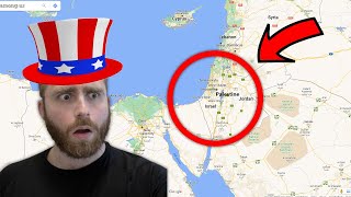 American Looks at a Map for the First Time