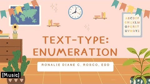Sample CO in English 5 Quarter 3 - Enumeration Text-type