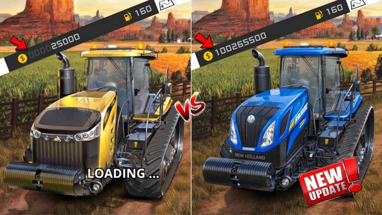 25000 против 100265500 денег в геймплее FS18! Многопользовательский режим Farming Simulator 18 - ...